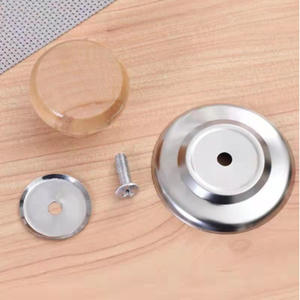 Tapa de olla de madera con asa, pomo resistente al calor, tapa de olla de vidrio, tapa de olla de repuesto/reformada, venta al por mayor a 2 yuanes. - Product Image 3