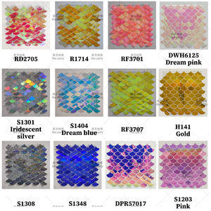 Panneaux de fond de scène en forme de secteur de couleur crème, décor mural scintillant, décorations de fête scintillantes, fond de scène à paillettes - Product Image 3