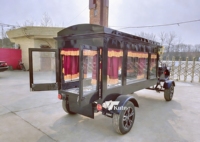 Carroza Fúnebre Eléctrica con Certificación CE, Estilo Clásico Retro para Transporte de Ataúdes