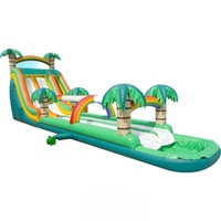 Toboggan aquatique gonflable géant tropical 2016 à vendre, toboggan aquatique gonflable jungle
