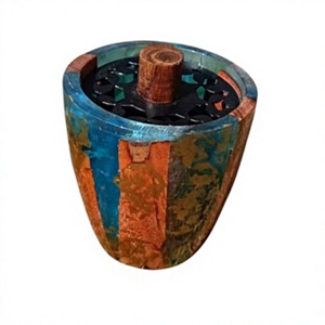 Handcrafted Resin Epoxy Mabkhara with Natural Wood Finish for <b>Home</b> Decor - Product Image 1
