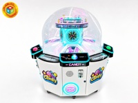 Machine à bonbons à monnayeur avec dôme en verre trempé pour salles d'arcade et centres de divertissement familial