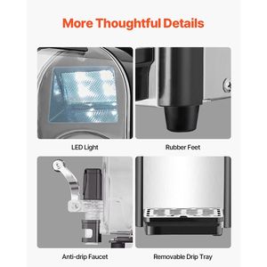 Commercial 330W 3L Single Bowl Stainless Steel Slush <b>Drink</b> Maker Automatic Home Frozen Black Slush Machine Temperature - Product Image 6