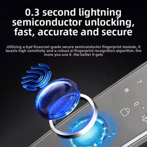 Serrure de porte intelligente sans clé Tuya reconnaissance faciale 3D accès numérique biométrique d'empreintes digitales pour l'entrée sans clé connectée Wi-Fi en bois - Product Image 6