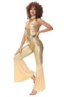 Combinaison de soirée rétro pour femmes, Costume de Cosplay, Hippie, Vintage, pour Halloween, années 70 et 80, nouvelle collection
