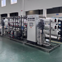 Système de traitement de l'eau industriel EDI 3000 l/h avec pompe, osmose inverse et contrôle PLC pour la dessalement d'eau saumâtre/pure et d'eau de mer