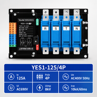 Commutateur de transfert automatique YUYE NA TYPE ATS pour générateur, 125A, à branchement direct, double alimentation