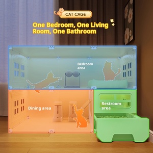 <span class=keywords><strong>Chat</strong></span> Villa <span class=keywords><strong>Chat</strong></span> Armoire <span class=keywords><strong>Chat</strong></span> Cage En Plastique Meubles Pour Animaux <span class=keywords><strong>De</strong></span> Compagnie Écologique Solide Super Grand Intérieur/Extérieur Utilisation pour Petites Races - Product Image 2