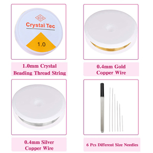 DIY Jewelry Making Tool Set String Jewelry Thread Jewelry Repair Beading Wrap Thread Kit Ear Hook <strong>Pliers</strong> 2 Sets <strong>Jewellery</strong> <strong>Pliers</strong> - Product Image 3