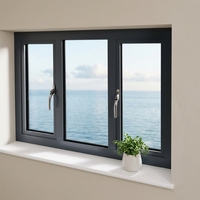 Ventanas Corredizas Modernas NFRC con Triple Acristalamiento, Aislamiento Térmico, Aluminio, Vista Panorámica, para Zonas Costeras, Certificación NFRC, Aleación de Aluminio