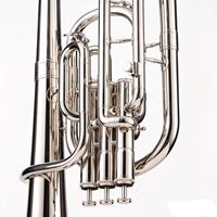 Good Price Eb Tone Silver Nickel Plated Brass Instruments 3 Piston Valve Alto Horn