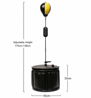 Base de sac d'eau en PVC brevetée pour ballon de vitesse autoportant, idéale pour l'entraînement de boxe et la réduction du stress