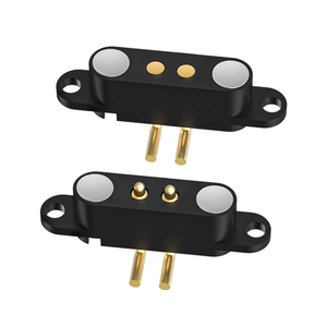 Connettore Magnetico Pogo Pin a 2 Pin con Foro di Montaggio 2.54mm PCB Punta a Corona 12V/24V Tipo Pieghevole per Dispositivi Indossabili/IoT - Product Image 6