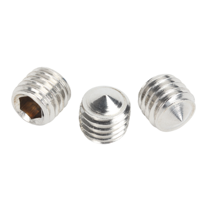 Precisie DIN 914 304 RVS A2-21H Stelschroeven met zeskantige inbus en conische punt - Product Image 3