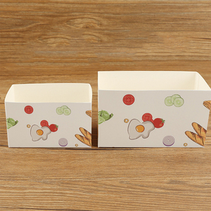 Emballage personnalisé en carton imprimé de qualité alimentaire Boîte à sandwich jetable à emporter service rapide restauration - Product Image 5