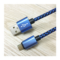 Cable Micro USB 2.0 de Alta Calidad, Carga Rápida 3A para Android e iOS, Uso con Auriculares, 1m 2m 3m, Rojo, Metal, Trenzado de Nailon