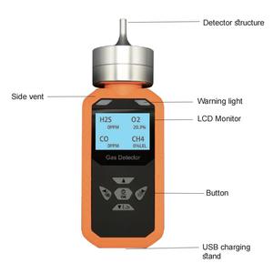 Detector de gases tóxicos para venda por atacado, co2/armazenamento/h2s/ex combo analisador de gás com ce resistente fcc - Product Image 3