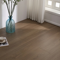 Plancher stratifié de 15 mètres à base de carbone noir, système de clic, scellé à la cire, résistant à l'humidité, durable, avec couche composite diamantée