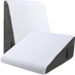 Cuscino a cuneo letto per dormire, cuscino a cuneo in Memory Foam da 10 pollici, cuscino a cuneo triangolare con cuneo rialzato per dopo l'intervento