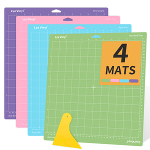 Tapis de coupe 12x12 pouces pour <span class=keywords><strong>Cricut</strong></span> <span class=keywords><strong>Maker</strong></span> 3/<span class=keywords><strong>Maker</strong></span>/Explore 3/Air 2/Air/One Adhésif Collant Vert Quilting Tapis de coupe de remplacement - Product Image 4
