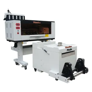 2024 hot sell 30cm DTF film printer dual XP600/i3200 head A3 T shirt DTF PET film printer for small business