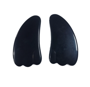 OEM Natural Obsidian Stone Gua Sha Scraper Professional Body <b>Massager</b> for Muscle Tension Relief - Product Image 3