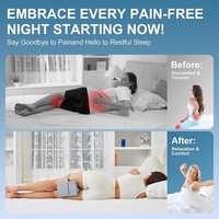 Oreiller orthopédique en mousse à mémoire de forme pour l'élévation des jambes, pour la sciatique, le genou, confortable, en forme de H, repose-jambes pour dormir, coussin pour le genou