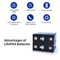 Cellules prismatiques personnalisées de haute qualité 3.2V 100Ah 125Ah 150Ah 230Ah 280Ah Cellules Lifepo4 Diy Solar Lifepo4