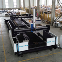 Cortadora Láser de Fibra CNC de 5 Ejes, Máquina Profesional para Corte de Metal, 2000x1000x30mm