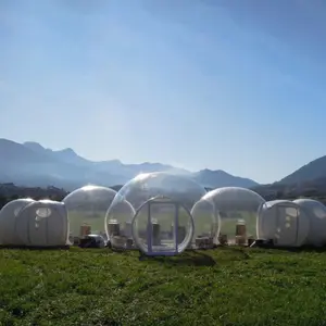 Tienda de campaña de burbujas para hotel, carpa de domo transparente inflable para acampar, nuevo diseño