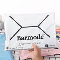 Sacs d'expédition en polyéthylène 100 % compostables et biodégradables pour vêtements, bleu nude, personnalisables avec logo