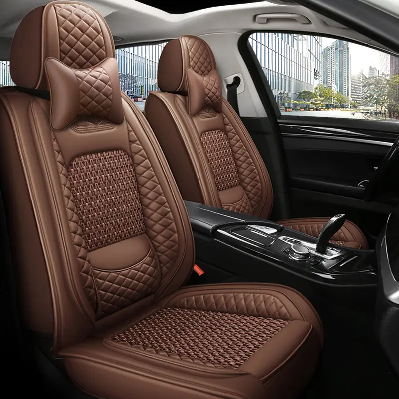 All Inclusive Full Set Universal Luxury Waterproof PU Leather Custom universal car seat cover pu