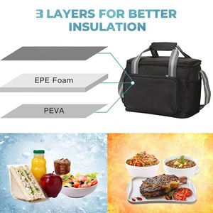 Yy30 Custom Logo Oxford <b>Lunch</b> Insulated for Office Travel Picnic Thermal <b>Bag</b> Oem Portable Soft Tote Cooler <b>Box</b> - Product Image 5