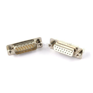 Conector HCD de tornillo fijo DP9/DP15/DP25/DP37 macho/hembra D-Sub DB9/DB15/DB25/DB37 de 9/15/25/37 pines, 50 unidades/caja - Product Image 2