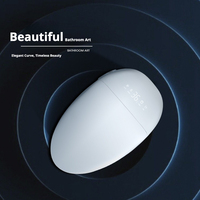 WC intelligent de luxe avec bidet intégré, à fixation au sol, chasse d'eau automatique, siège chauffant, lavage à l'eau chaude, séchage à l'air, désodorisation et télécommande