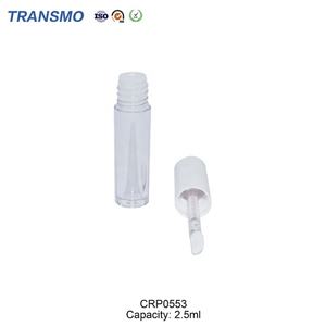 Mini flacon transparent en plastique de 3 ml pour brillant à lèvres avec bouchon à vis, tube cosmétique cylindrique pour fard à joues et huile à ongles - Product Image 5