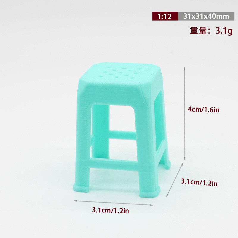 Sgabello verde menta