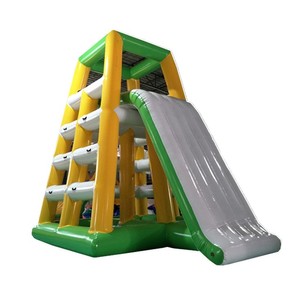 Toboggan pyramidal gonflable pour parc aquatique, mur d'escalade flottant gonflable <span class=keywords><strong>Jungle</strong></span> Joe - Product Image 3