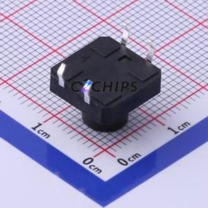 TS-1003-BR08516 Tactile Switch Through hole-4P,12x12mm Switch Single Pole Single Throw Round Button 1.6N Through Hole - Product Image 2