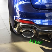 Diffuseur arrière pour Audi A4 B9 RS4, style RS, avec échappement, matériau ABS, 2015-2018, adaptation OEM