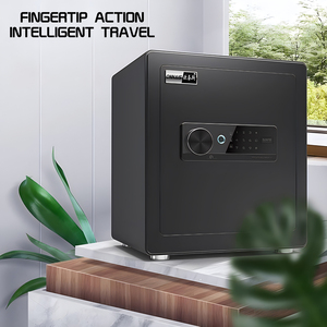 Portable Biometric Home Safe <b>Box</b> on Sale Smart Electronic Digital <b>Lock</b> Fireproof Metal Fingerprint Safe - Product Image 4