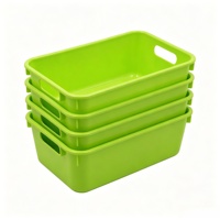 Bacs de rangement empilables en plastique durable, boîte organisatrice portable pour fournitures médicales avec design multifonctionnel pour hôpital et pharmacie