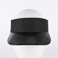 Casquette de soleil personnalisée en PVC transparent avec protection UV, multicolore, logo personnalisé, casquette en plastique, visière de golf