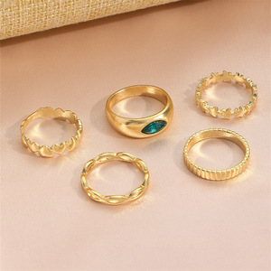 Fashion heart <span class=keywords><strong>gold</strong></span> rings design per le donne in <span class=keywords><strong>bangladesh</strong></span> set per ragazze per le donne all'ingrosso N2310077 - Product Image 3