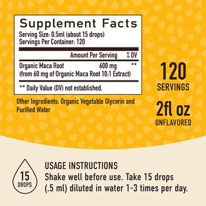 อาหารเสริมสมุนไพร OEM/ODM บำรุงสุขภาพสตรีและปรับสมดุลฮอร์โมน เพิ่มพลังงาน ด้วยสารสกัดจากรากมาคาออร์แกนิกแบบหยด - Product Image 3