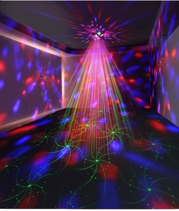 Nueva Bola Mágica Láser, Luz LED de Colores para Escenario, KTV, Ambiente Familiar, Control por Voz, Luz Estroboscópica para Fiestas Navideñas - Product Image 6