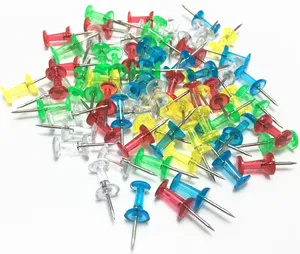 Pinnen Gemengde Transparante Kaart Push Pins Clear Pins Met 30 Stuks Plastic Doos Verpakking