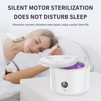 Nettoyeur dentaire ultrasonique professionnel 45 kHz avec lumière UV pour appareils de rétention, aligneurs, prothèses dentaires, protège-dents, bijoux, lunettes, 150 ml