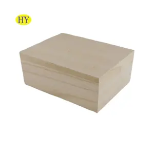 Изготовленный на заказ Незаконченный деревянный ящик для хранения Органайзер Винтажный стиль бамбуковые коробки для подарка шкатулка для ювелирных изделий поделки искусства Ремесла с крышкой