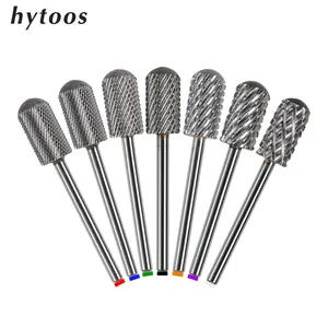 HYTOOS Pulidor de Uñas de Doble Punta de Carburo de Seguridad con Parte Superior Lisa de 2.35mm, Herramienta Empujadora de Cutículas Cuadrada Grande para Manicura y Eliminación de Gel - Product Image 1